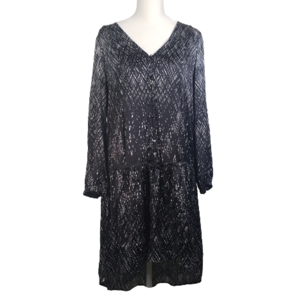 Joie 100% silk dress black and white Size S
